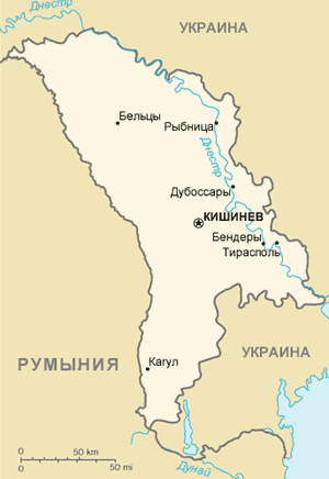 Карта Республики Молдова