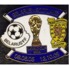 Матчевый значок Беларусь - Шотландия 2005, отбор ЧМ-2006