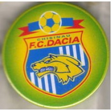 Значок ФК Дачия Кишинев (Молдова), пластик, булавка.