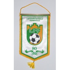 Юбилейный вымпел - Федерации Футбола Литвы - 80 лет 