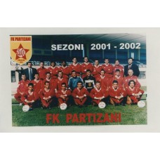 Открытка ФК Партизани Тирана (Албания) 