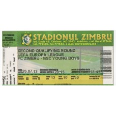 Билет ФК Зимбру Кишинев (Молдова) - ФК Янг Бойз (Швейцария) ЛЕ 26.07.2012 